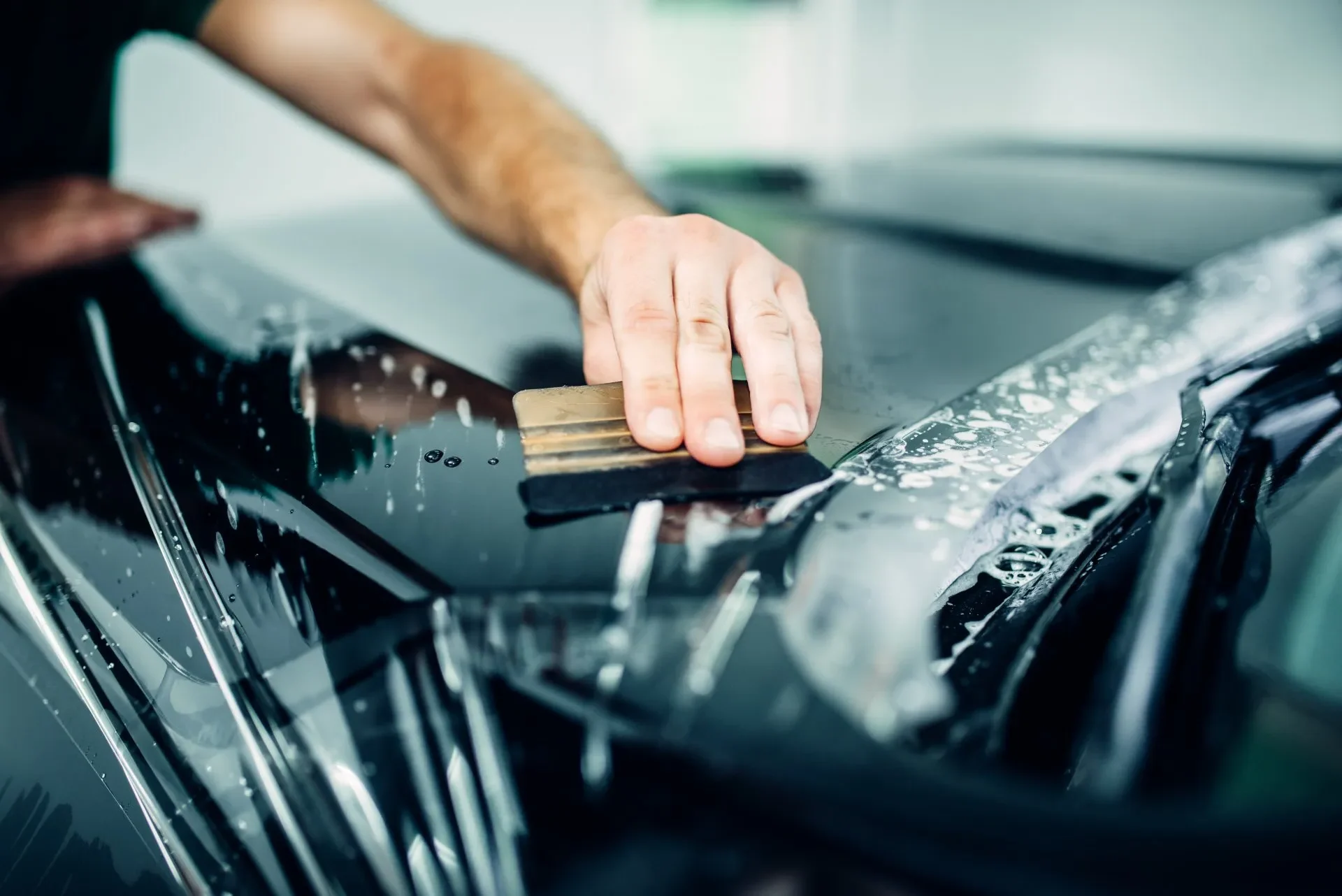 ceramic coating application to a car